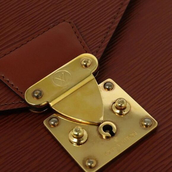 LOUIS VUITTON Epi Serviette Conseiller Briefcase Brown M54423 LV Auth BA4562 - Picture 13 of 16